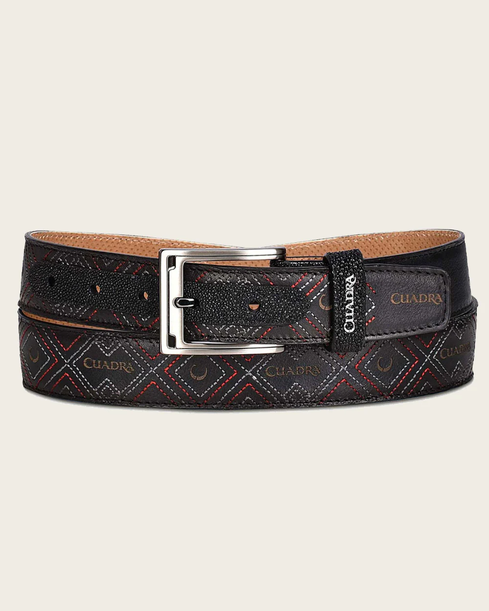 Black emroidered Belt