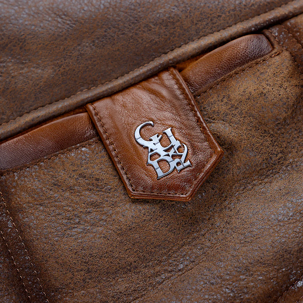 Brown ovine and fur coillar Jacket 10 Brown ovine and fur coillar Jacket