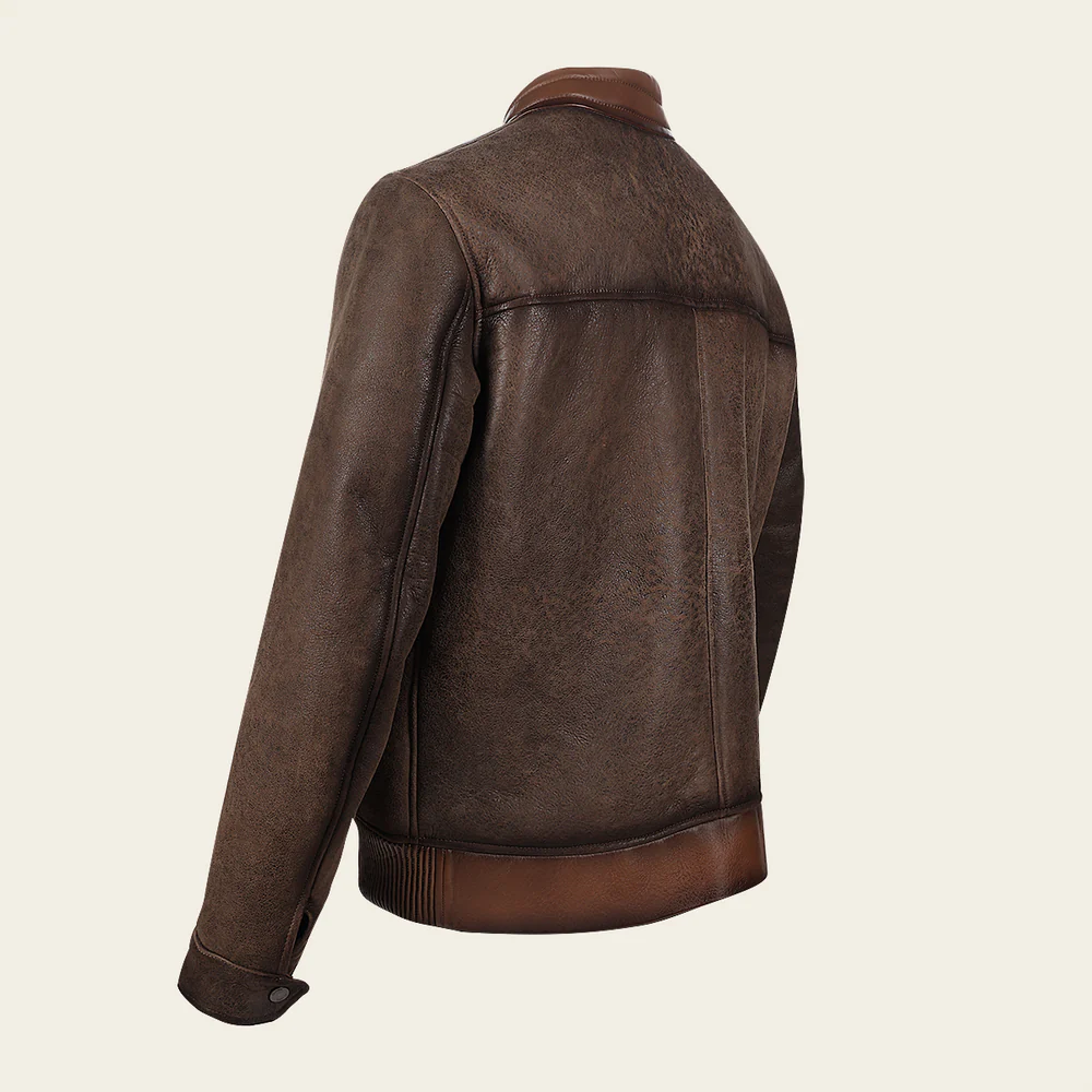 Brown ovine and fur coillar Jacket 13 Brown ovine and fur coillar Jacket