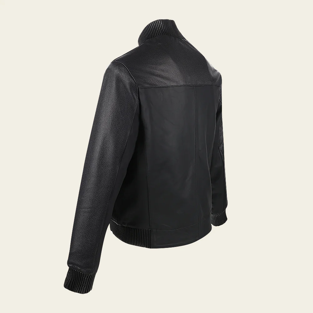 Black with button fastened deer jacket