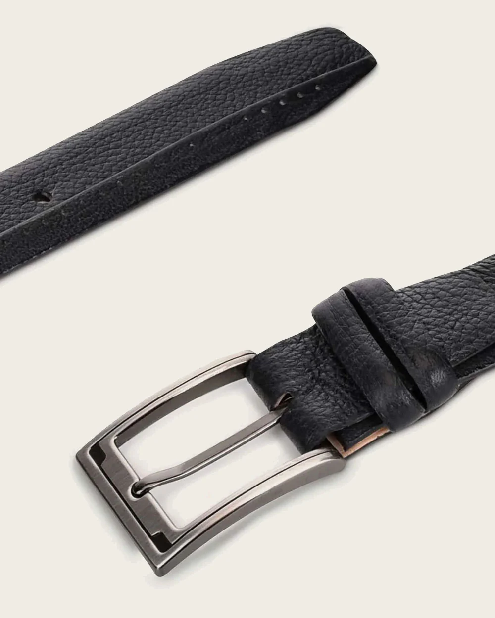 Black perforated deer Belt 5 Black perforated deer Belt