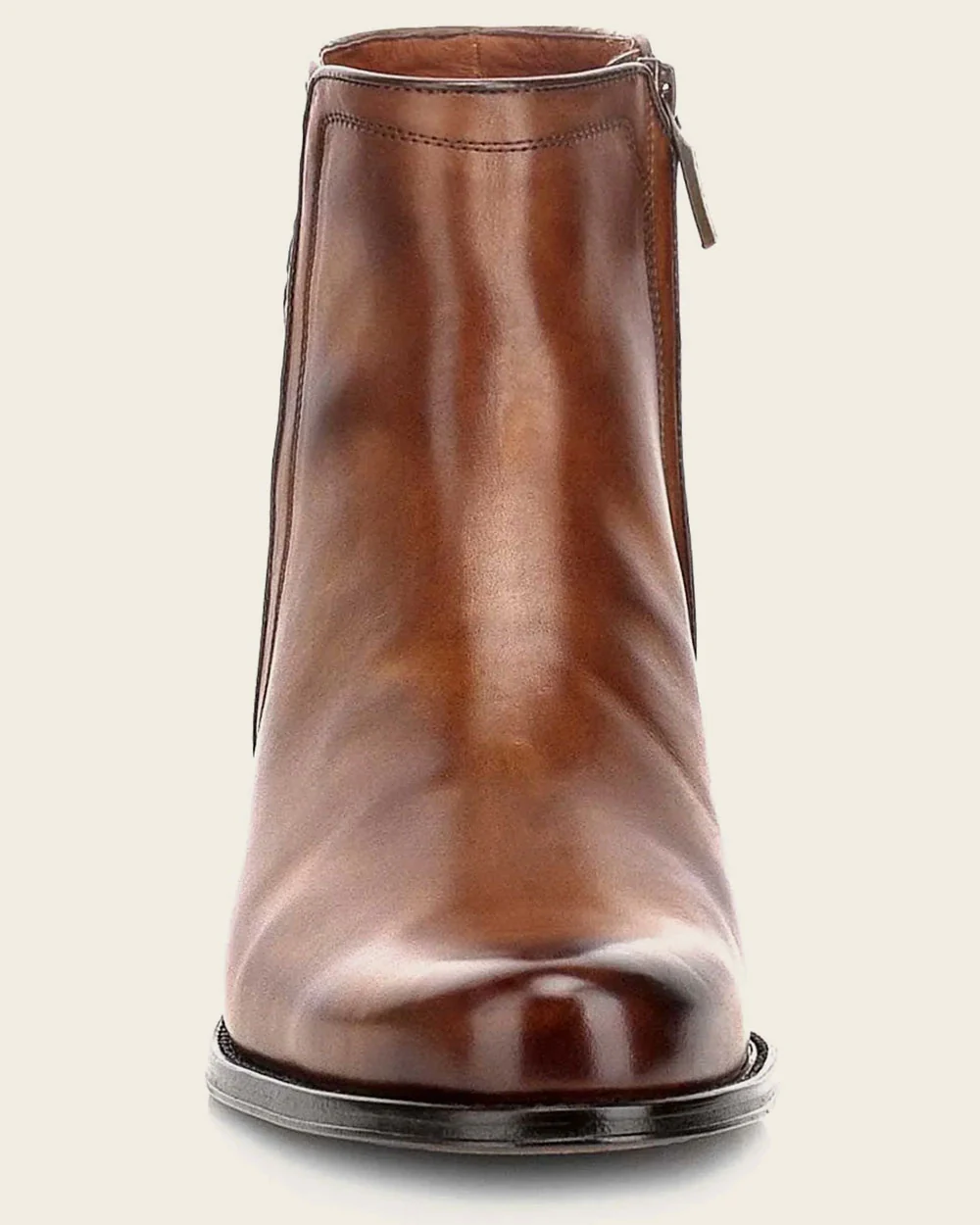 Handwoven Honey Leather Dress Boots