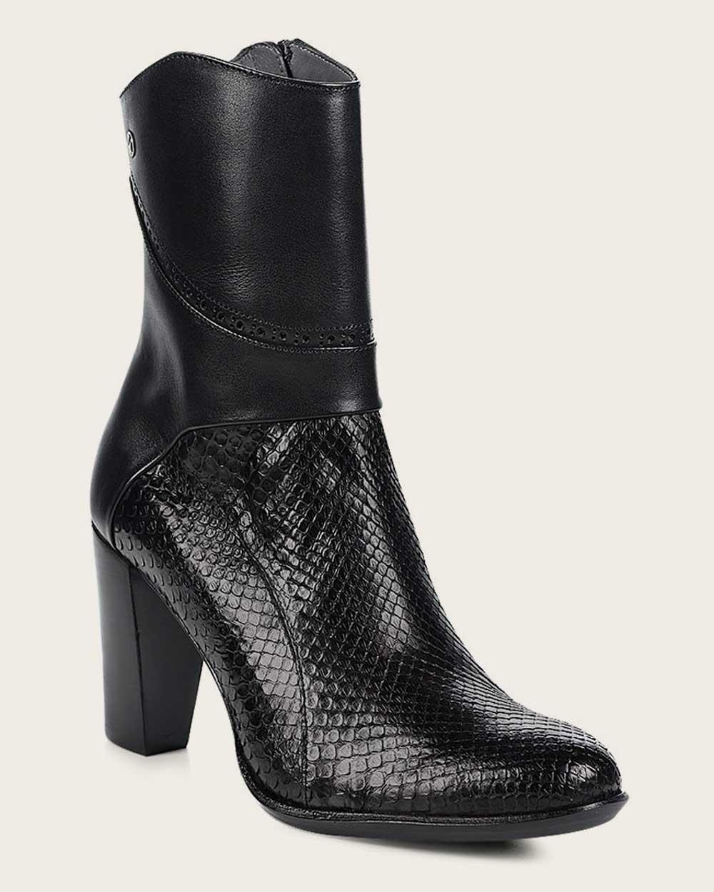 Ankle black python bootie 10 Ankle black python bootie