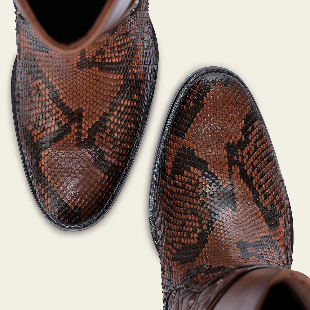 Ankle embroidery honey exotic bootie