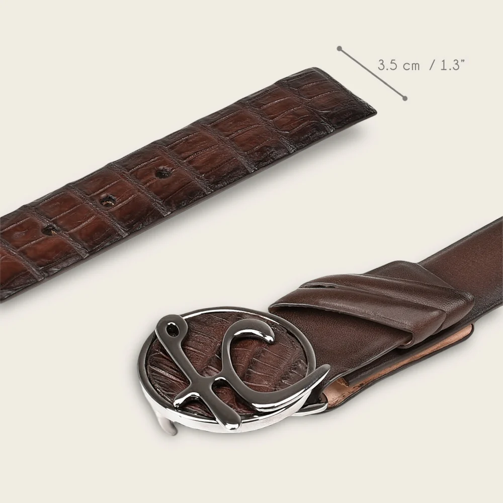 Brown cayman belt 14 Brown cayman belt