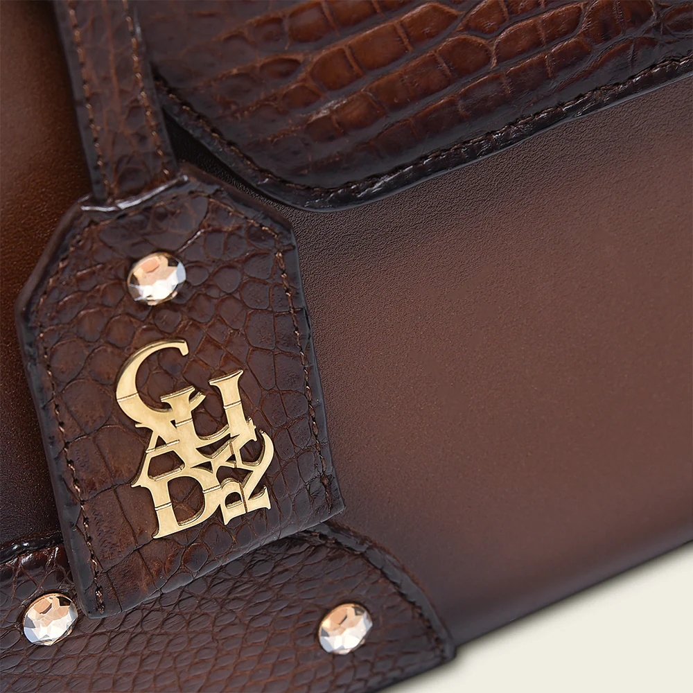 Brown Moreletti Crystals Bag