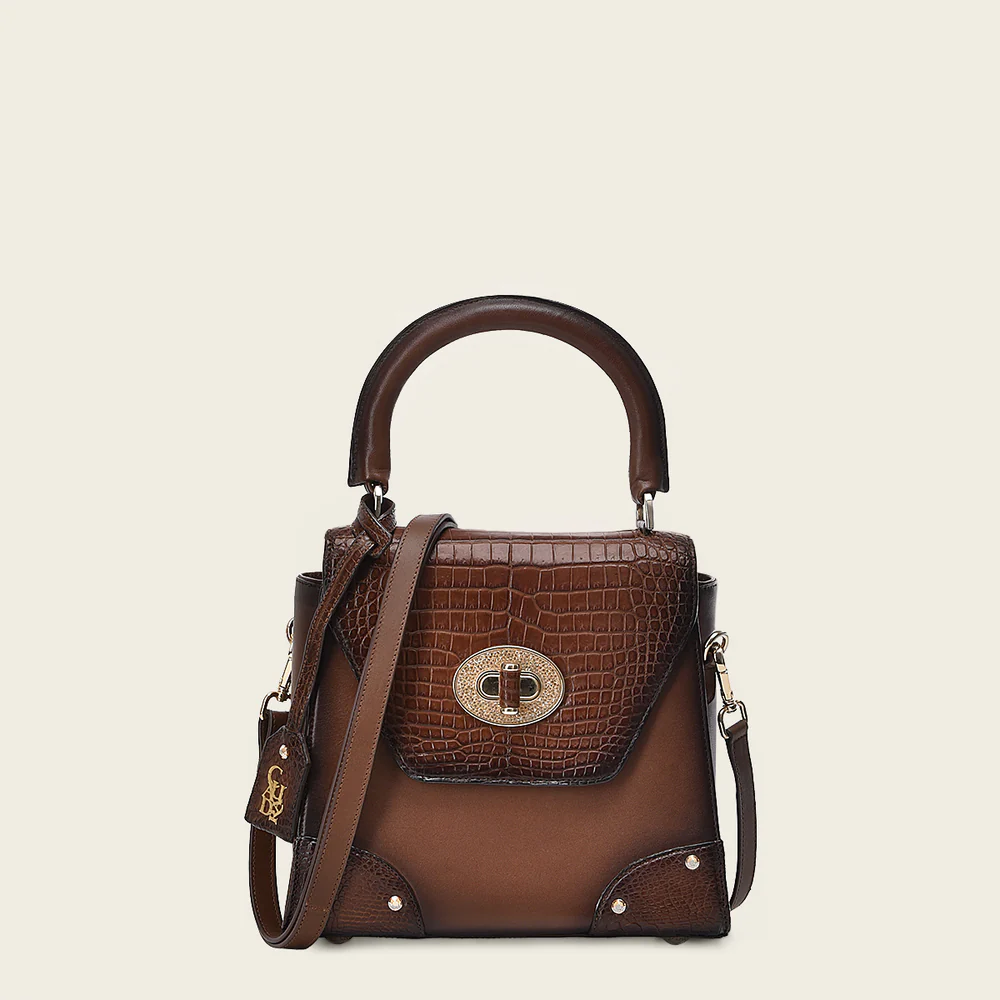 Brown Moreletti Crystals Bag