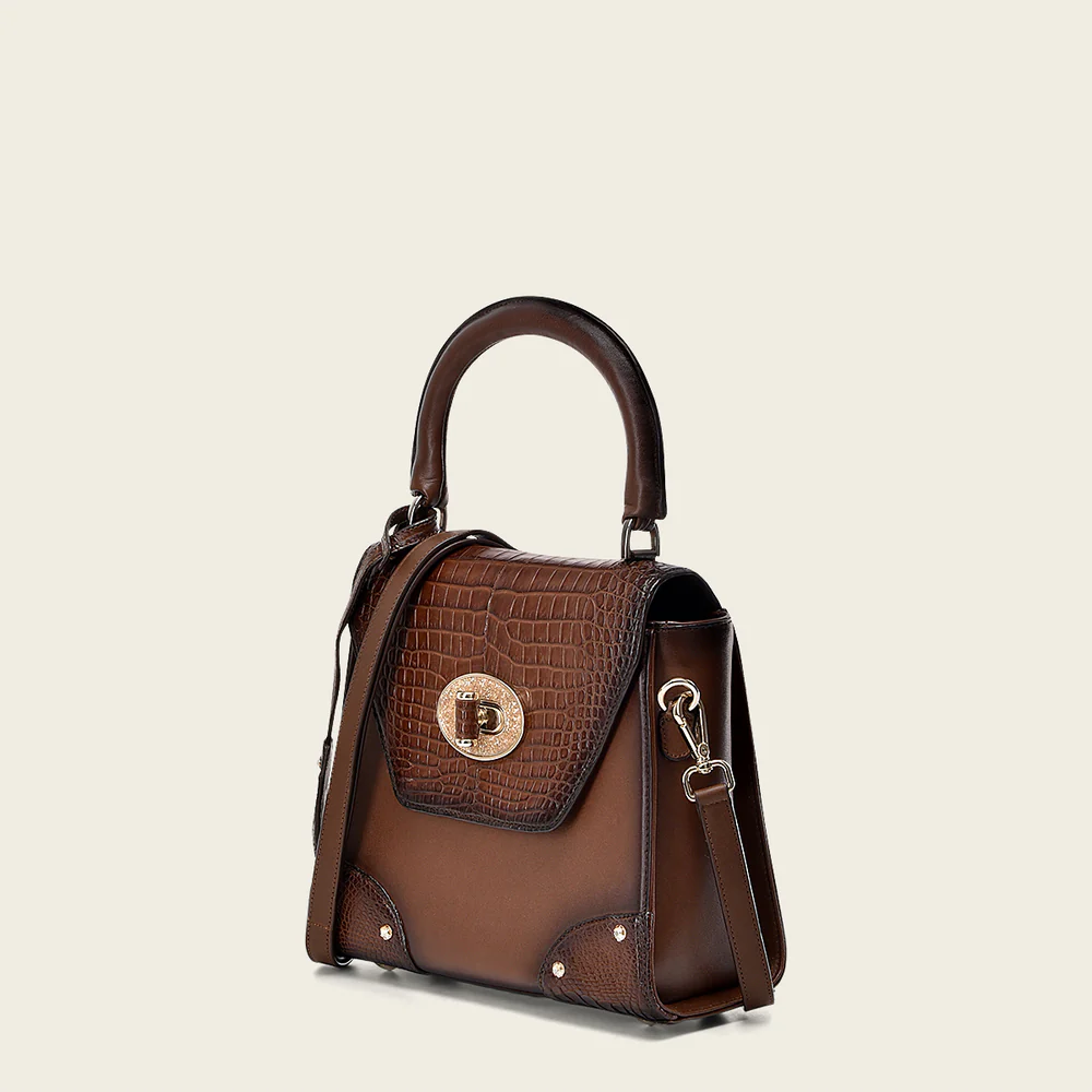 Brown Moreletti Crystals Bag
