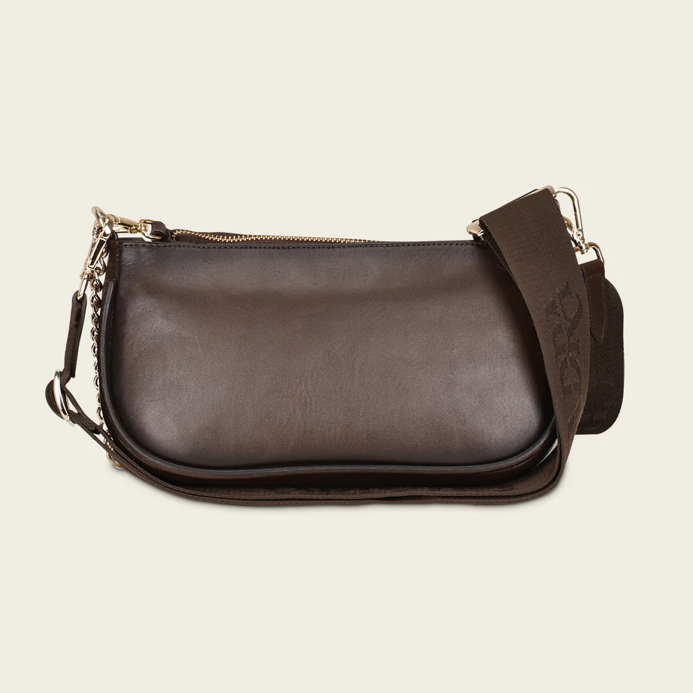 Cuadra Brown Western Fashion Python Tote Bag