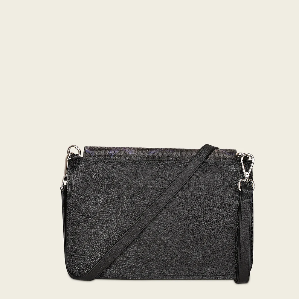 Cuadra Blue Dress Fashion Python Handbag