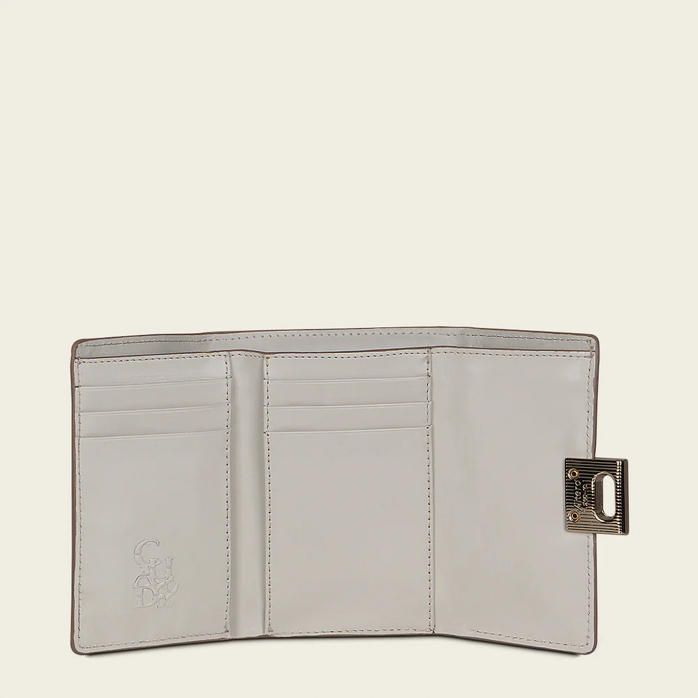 Grey Python Stitched Wallet