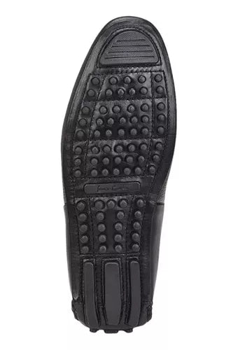 Black Leather Deer-Cowhide Driver Shoe 10 Black Leather Deer-Cowhide Driver Shoe