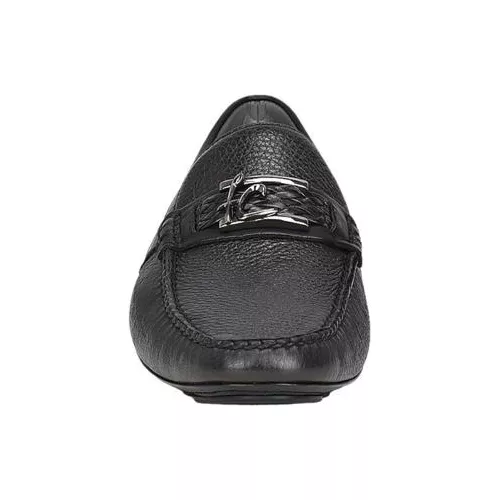 Black Leather Deer-Cowhide Driver Shoe 8 Black Leather Deer-Cowhide Driver Shoe