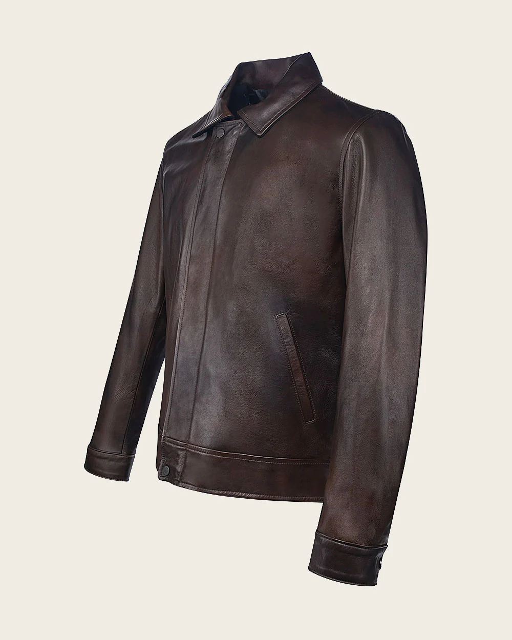 Brown ovine minimalistic jacket 4 Brown ovine minimalistic jacket