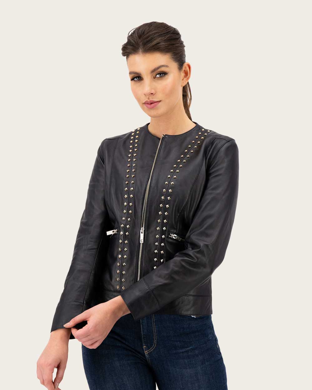 Black studs jacket 5 Black studs jacket
