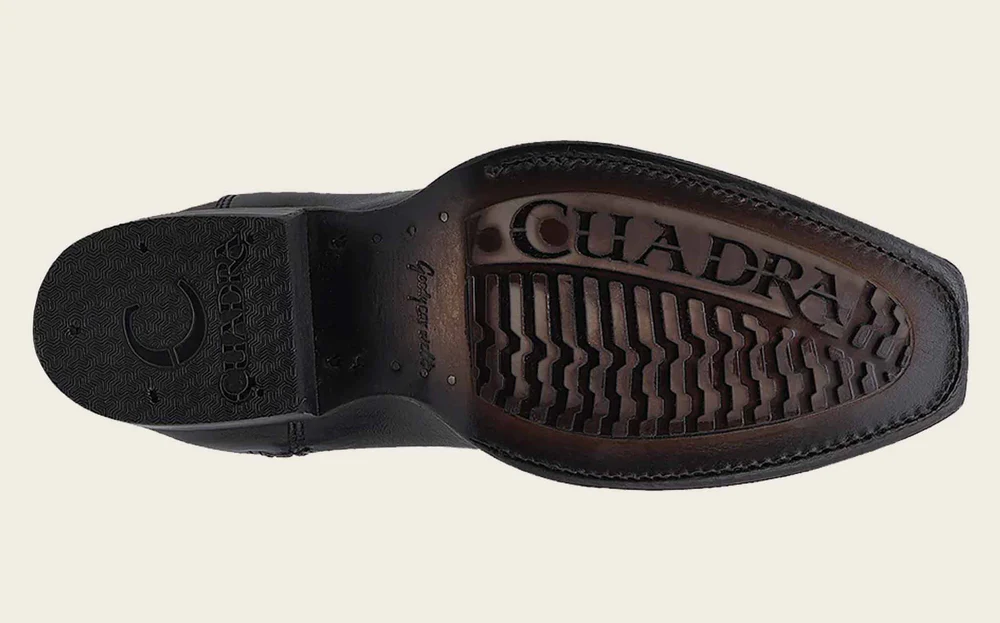 Engraved Black Stingray Cowboy Boots