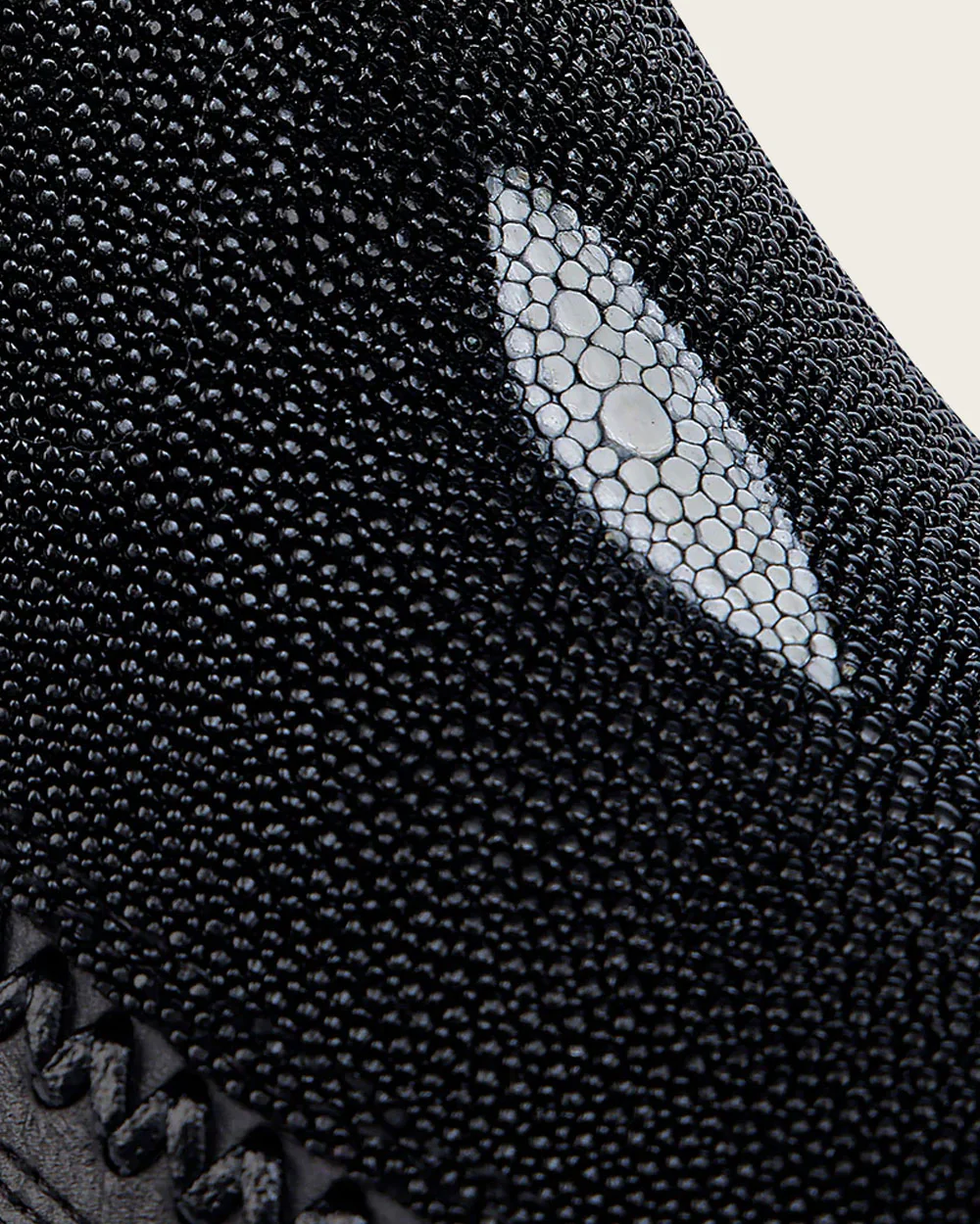 Engraved Black Stingray Cowboy Boots
