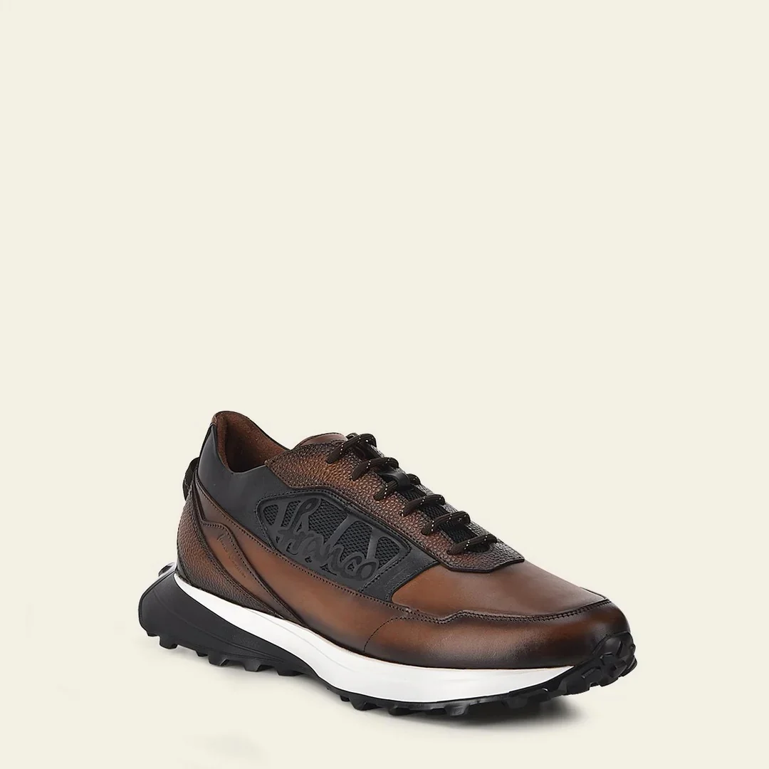 Sneakers brown weightless sole bovine leather