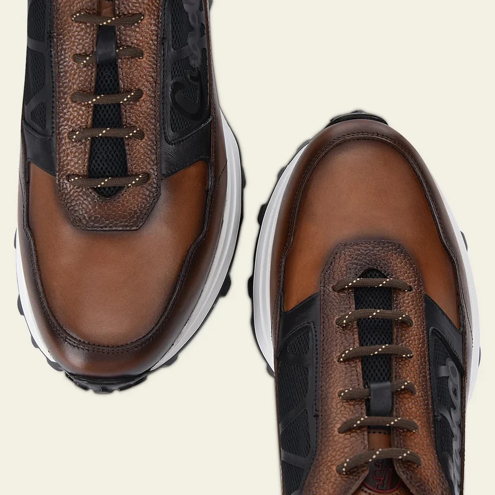 Sneakers brown weightless sole bovine leather