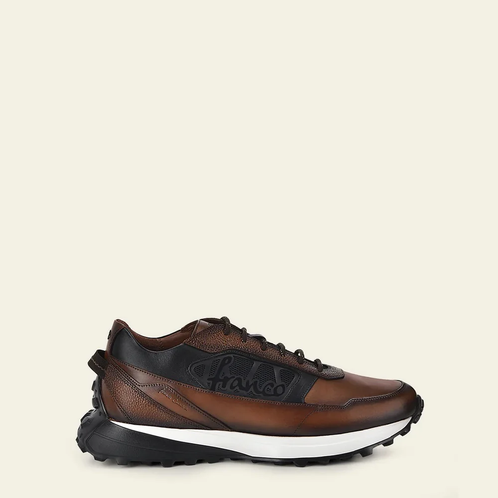 Sneakers brown weightless sole bovine leather