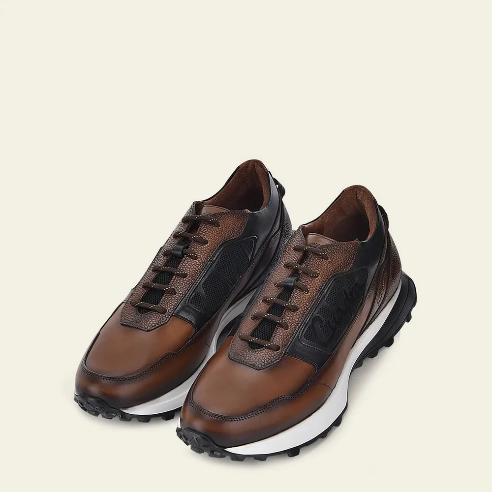 Sneakers brown weightless sole bovine leather