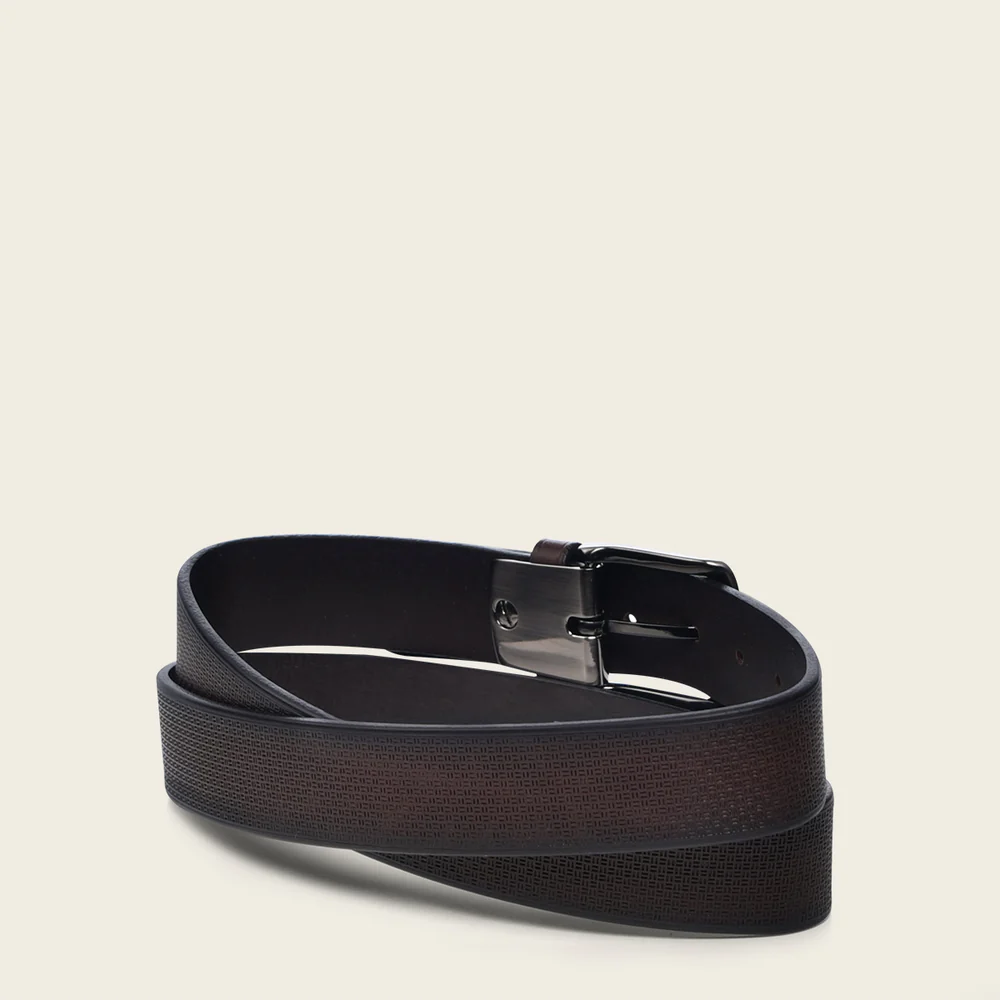 Dark brown casual bovine belt 3 Dark brown casual bovine belt