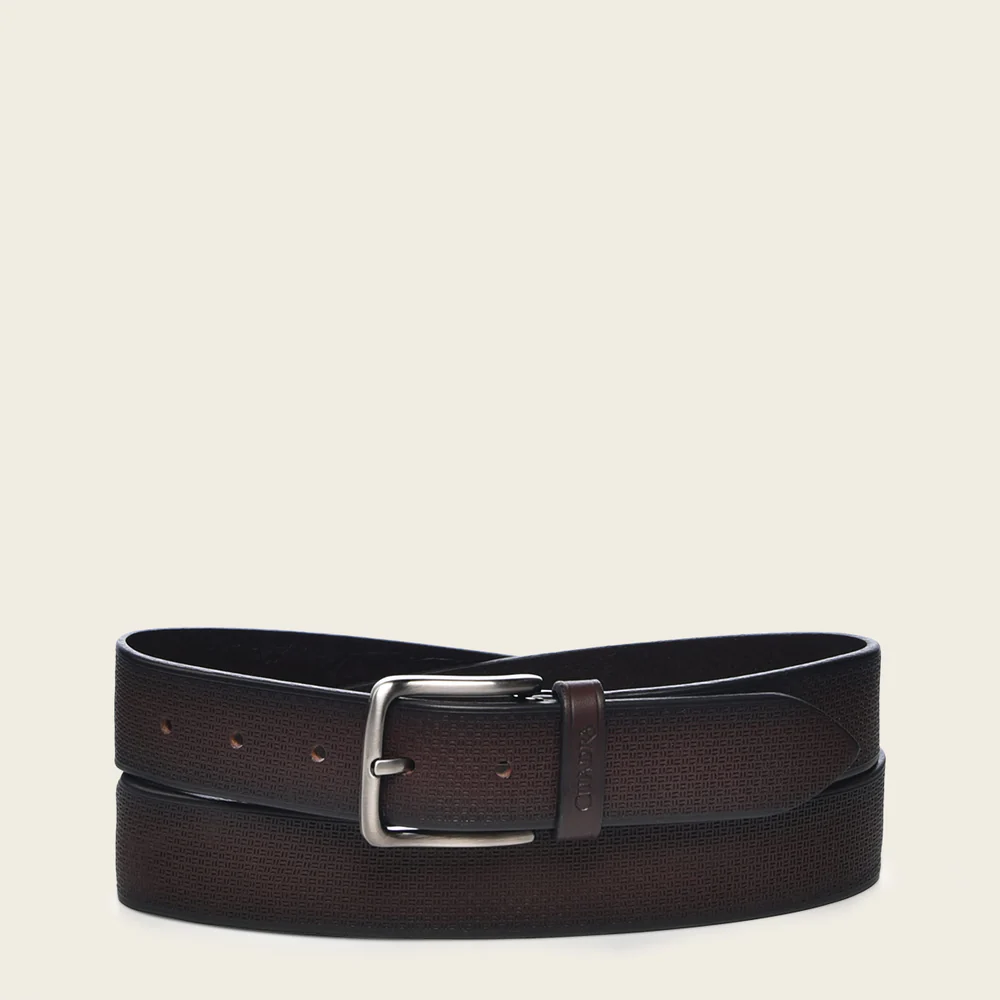 Dark brown casual bovine belt 4 Dark brown casual bovine belt