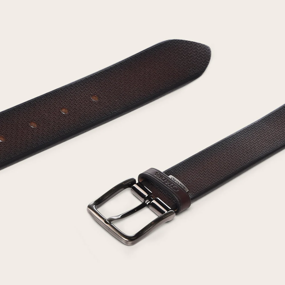 Dark brown casual bovine belt 5 Dark brown casual bovine belt
