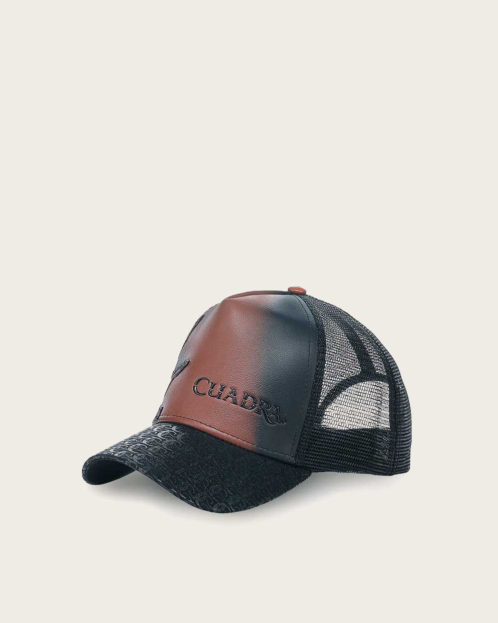 Brown alligator inspiration cap