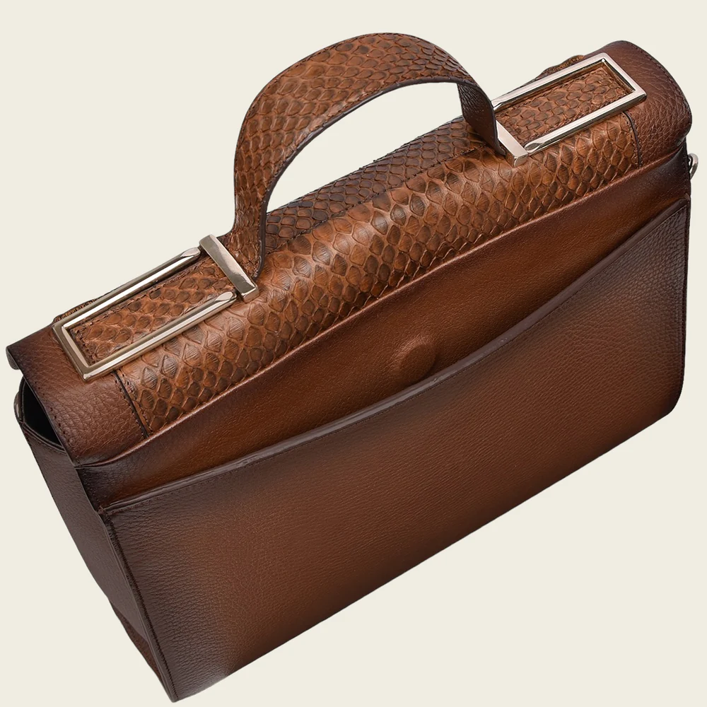 Light brown python top handle handbag 9 Light brown python top handle handbag