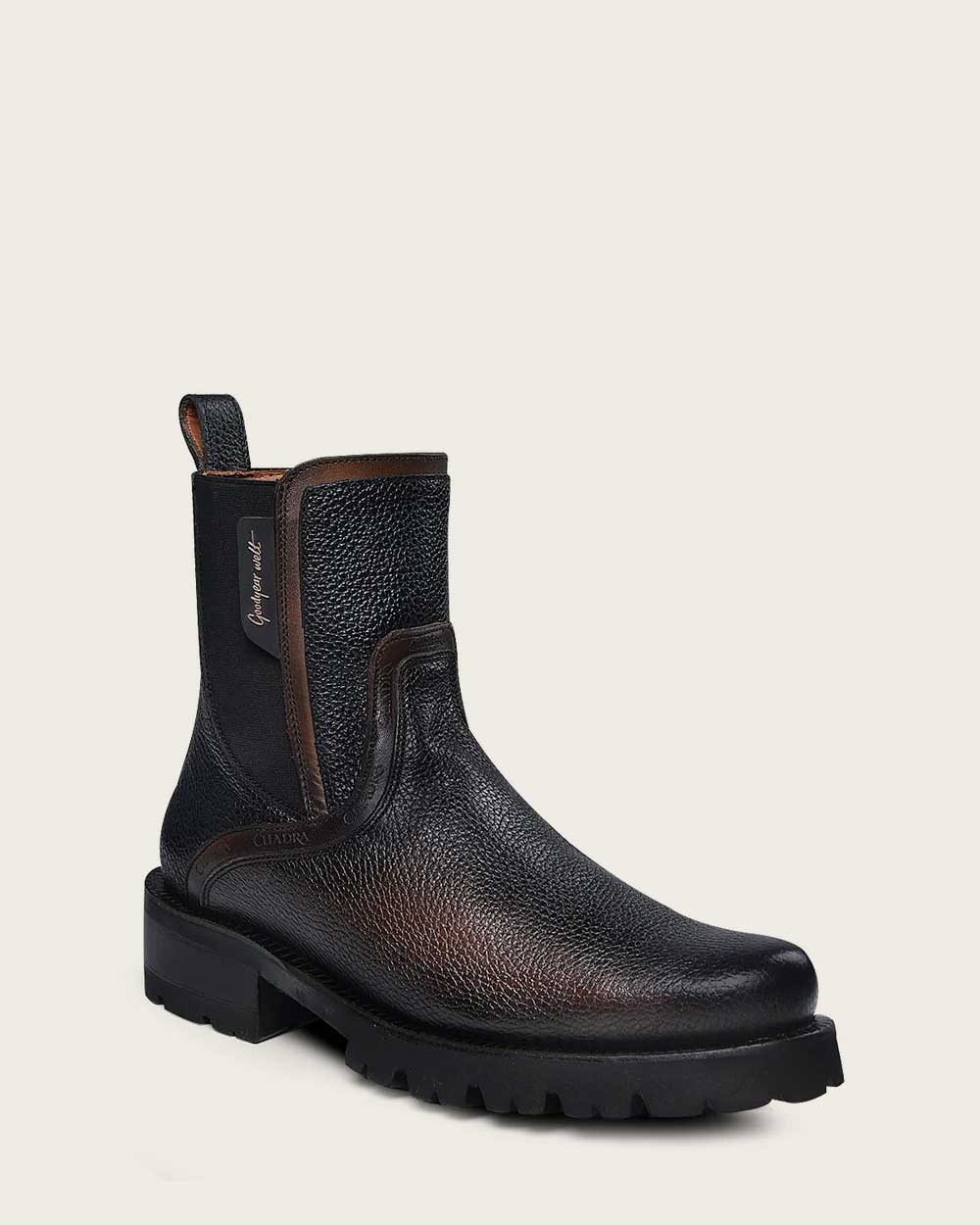 Urban bright finish black boot
