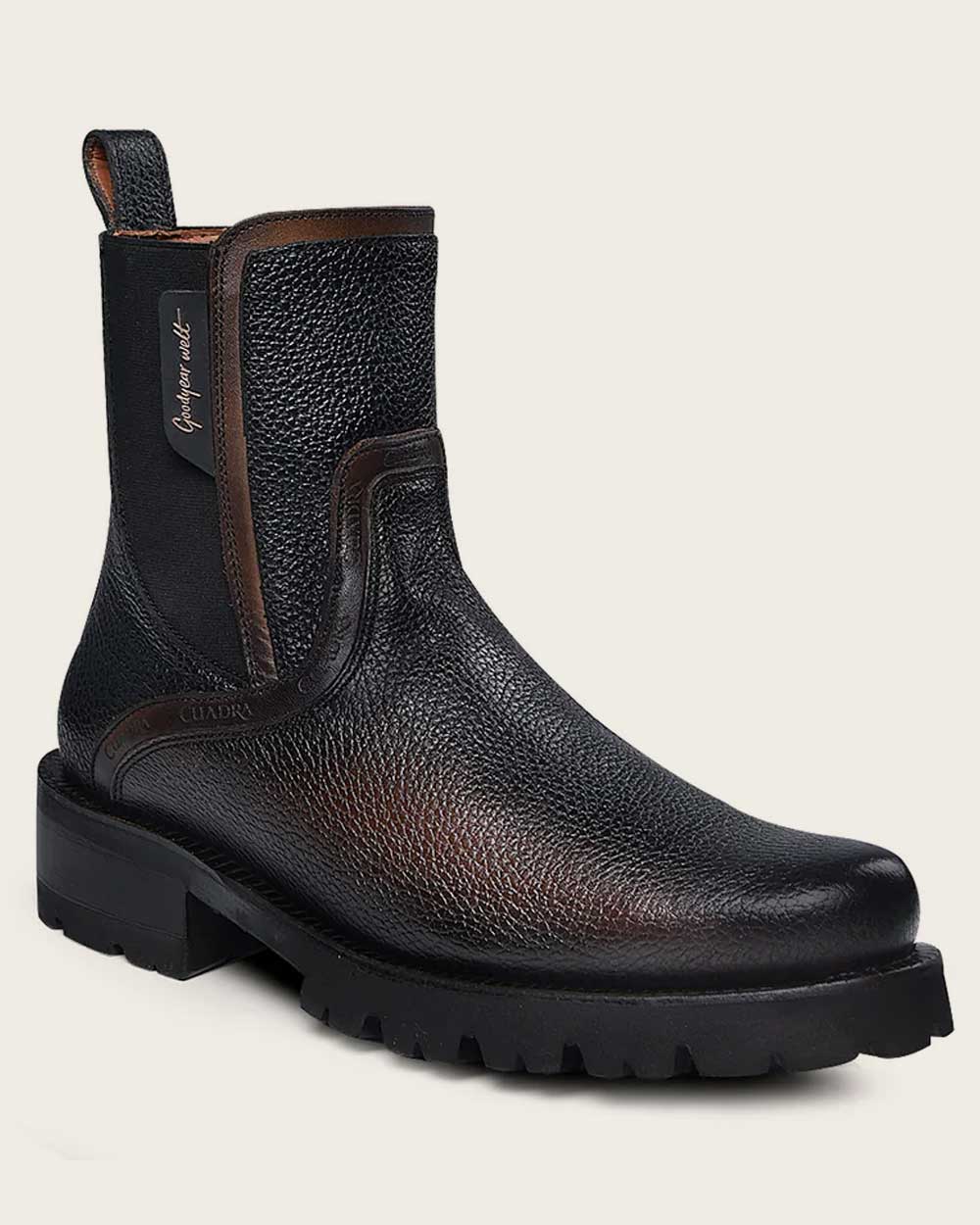 Urban bright finish black boot