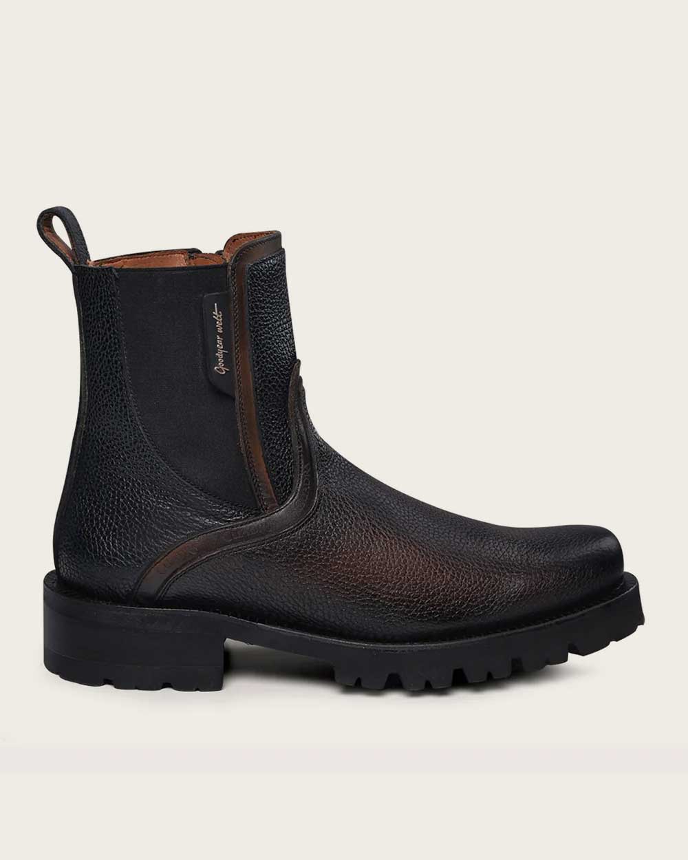 Urban bright finish black boot