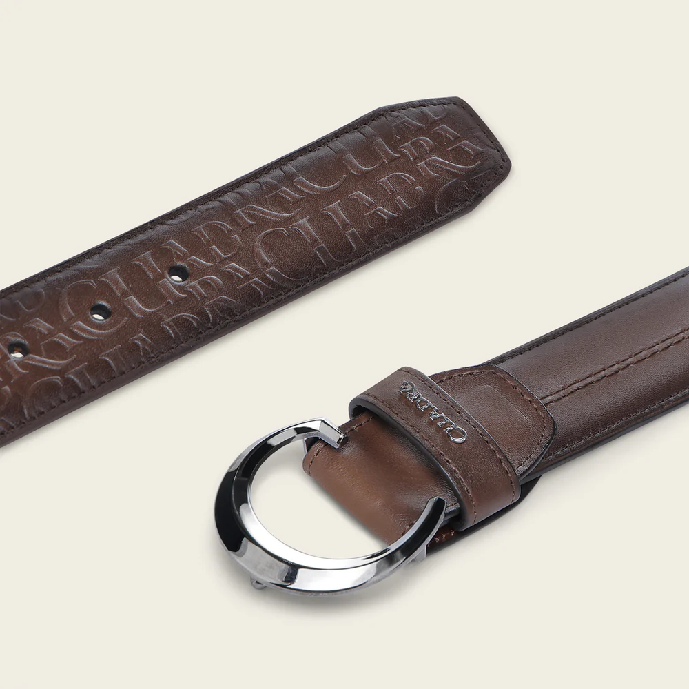 Honey brown bovine belt