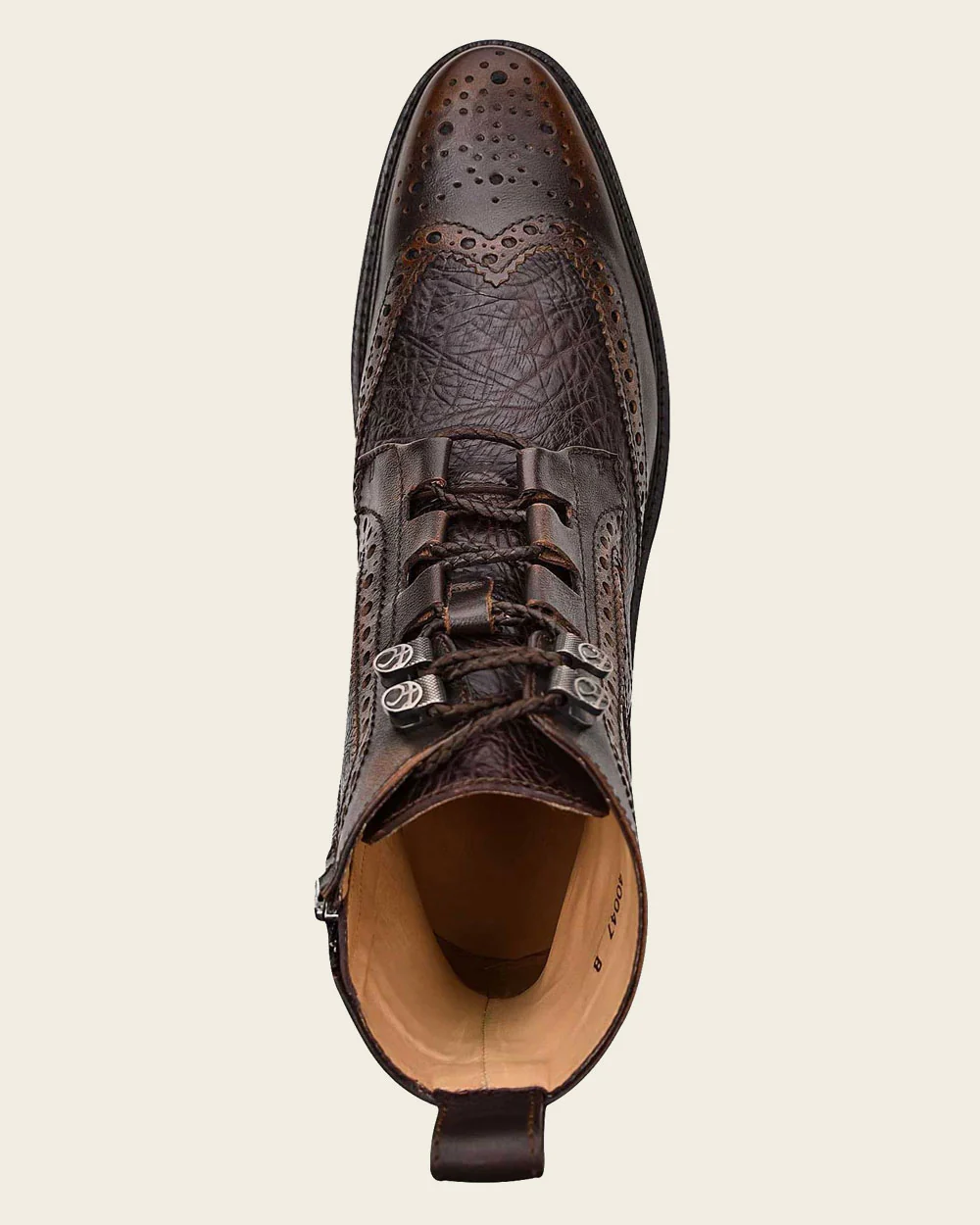 Bitone Brown Leather Dress Boots 10 Bitone Brown Leather Dress Boots