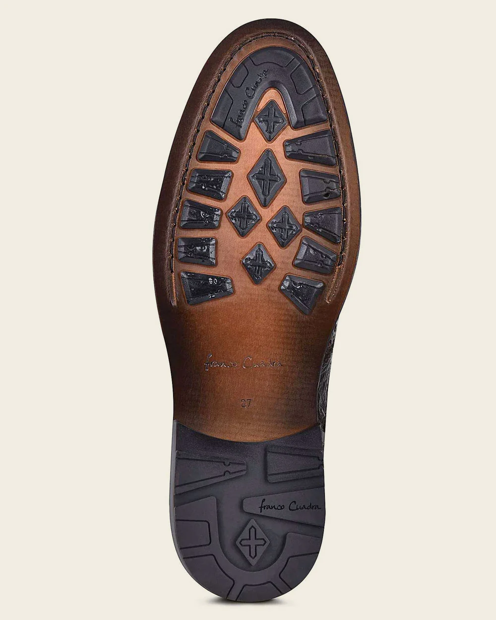 Bitone Brown Leather Dress Boots 7 Bitone Brown Leather Dress Boots