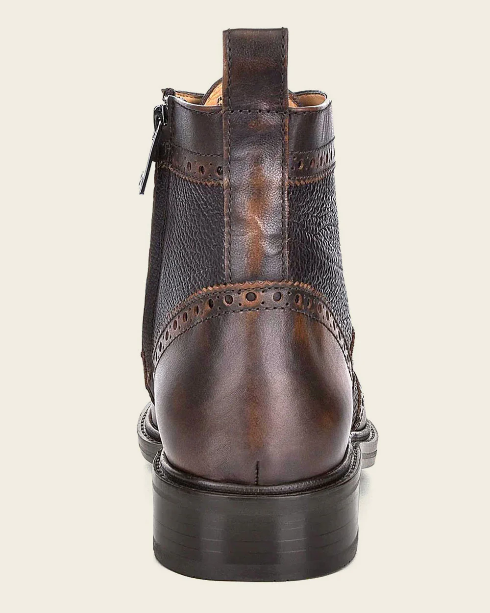 Bitone Brown Leather Dress Boots 9 Bitone Brown Leather Dress Boots