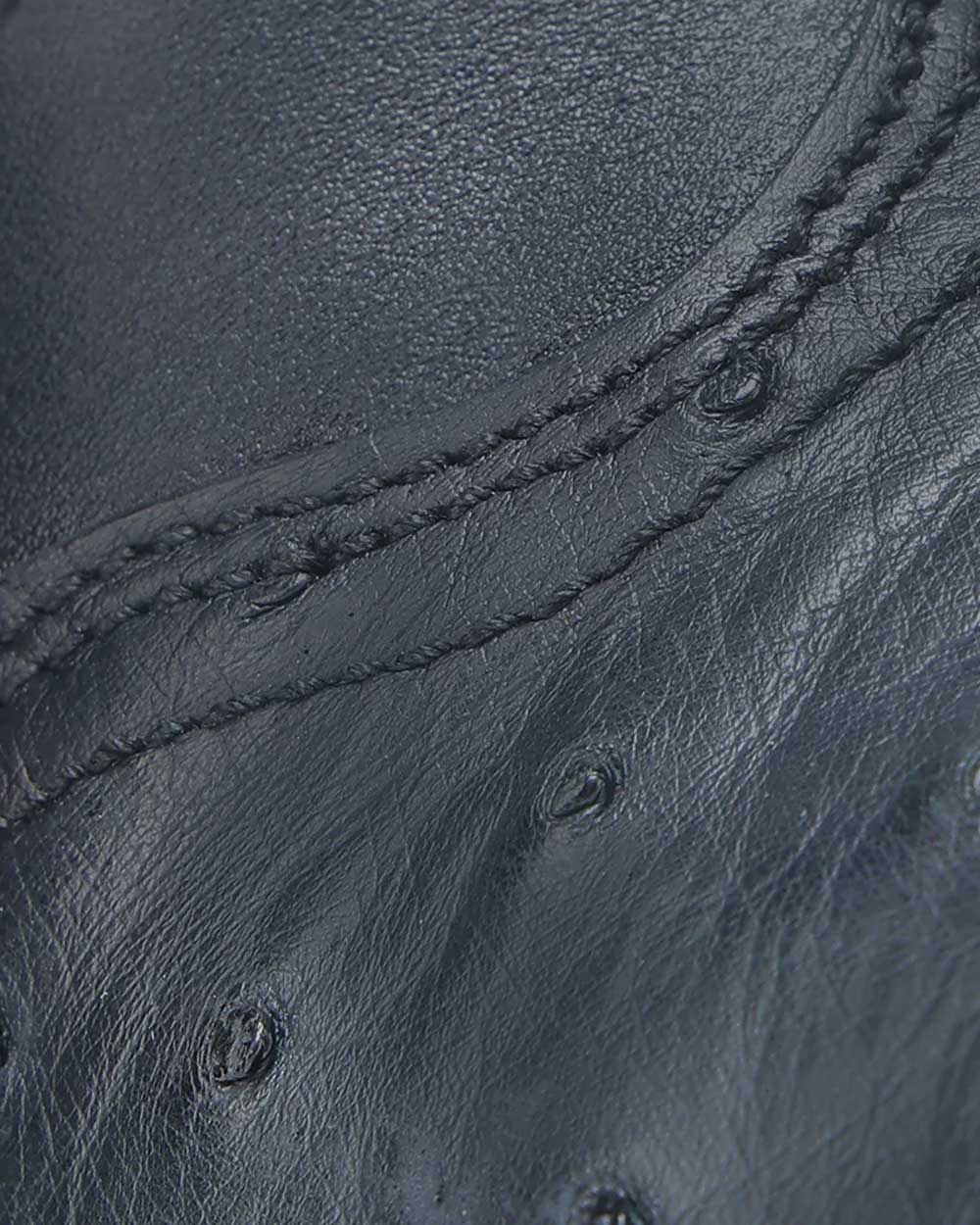 Western oxford blue ostrich boot