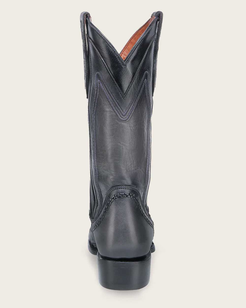 Western oxford blue ostrich boot