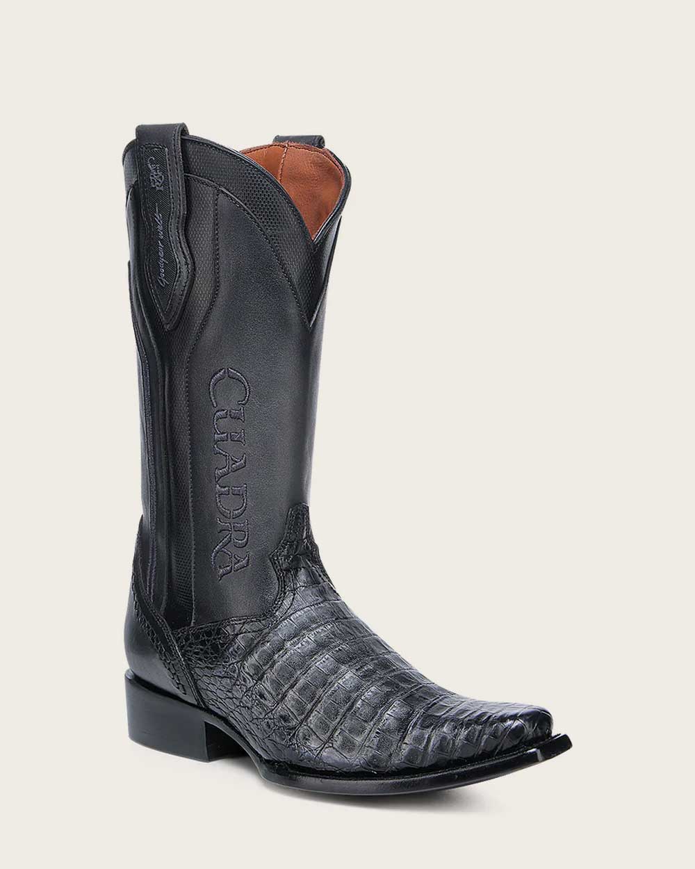 Western embroidered oxford exotic boot