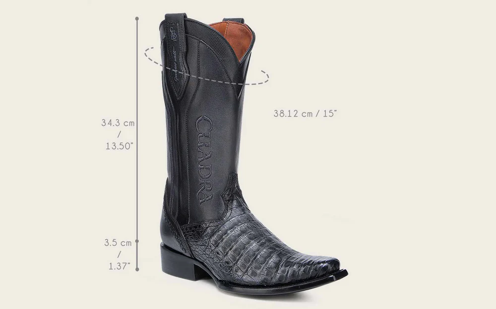 Western embroidered oxford exotic boot