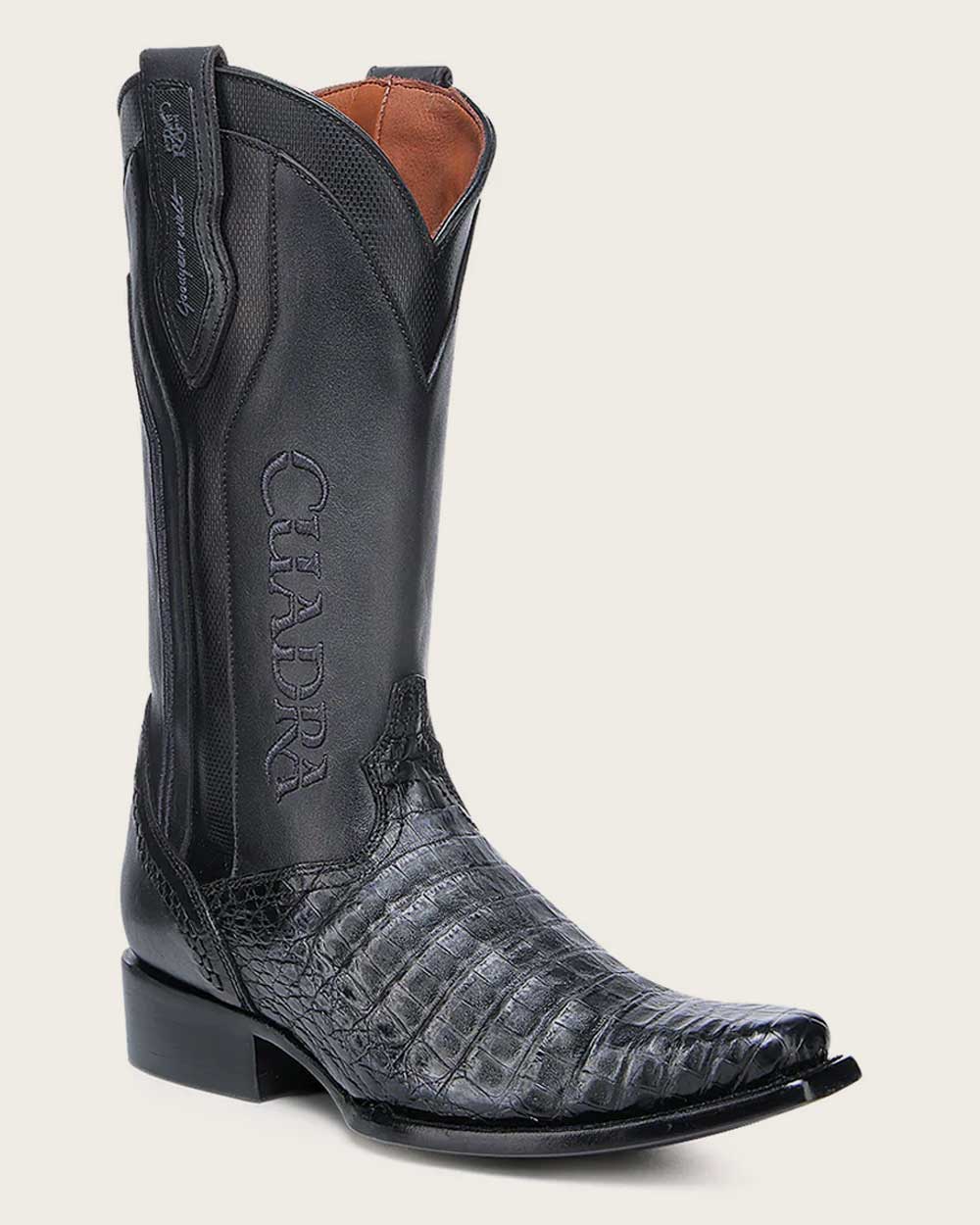 Western embroidered oxford exotic boot