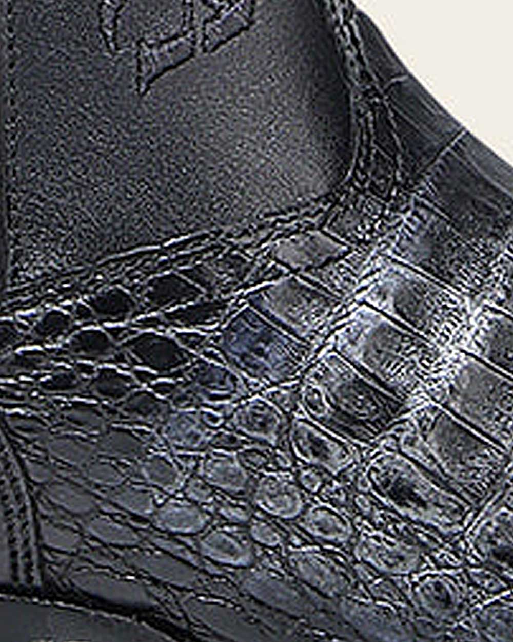 Western embroidered oxford exotic boot