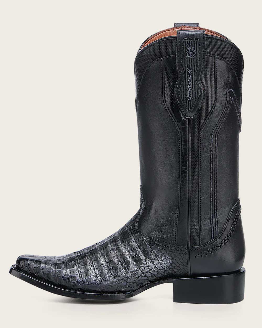 Western embroidered oxford exotic boot