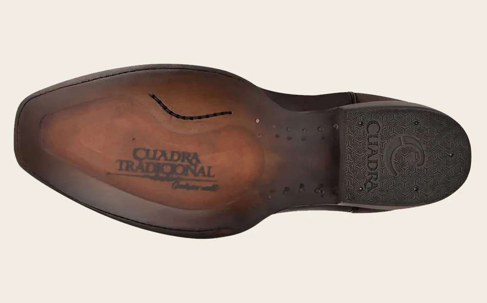 Western Boot Engraved in Brown