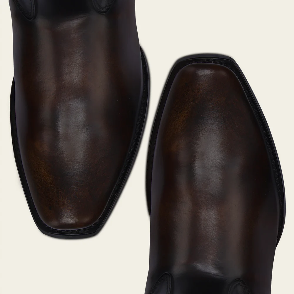 Dress Engraved Black Leather Boot 18 Dress Engraved Black Leather Boot