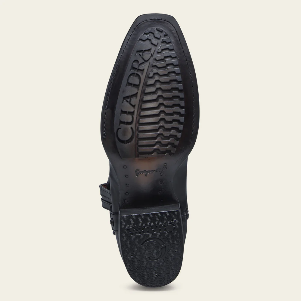 Dress Engraved Black Leather Boot 19 Dress Engraved Black Leather Boot