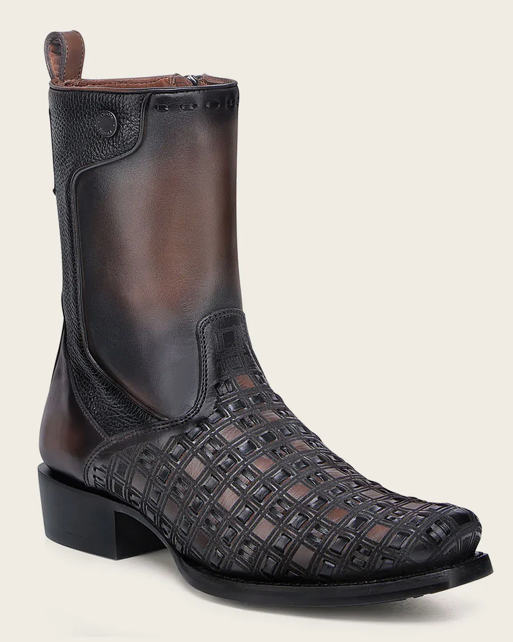 Urban decorated brown boot