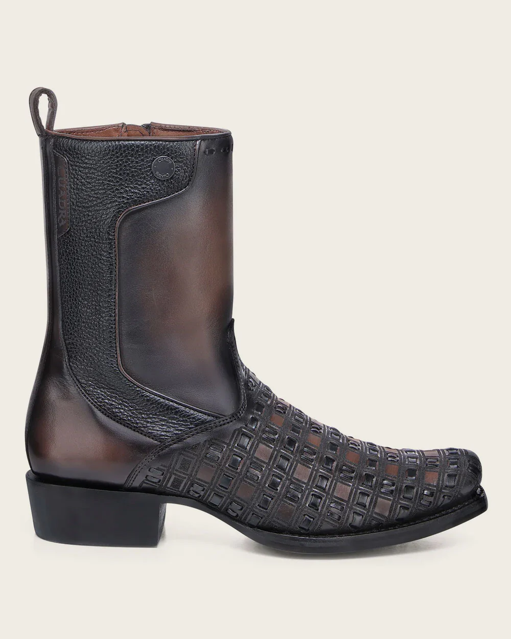 Urban decorated brown boot