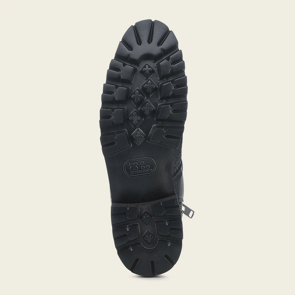 Urban black exotic bootie